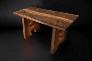 Unique Wooden Benches from the Puget Sound: Japanese Influence, Inlay, and Marquetry