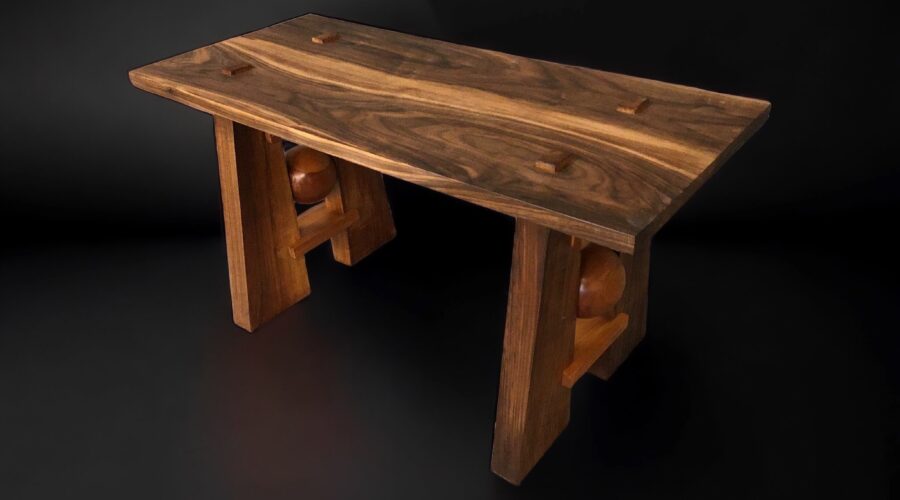 Unique Wooden Benches from the Puget Sound: Japanese Influence, Inlay, and Marquetry