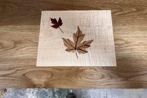 Maple leaf Marquetry project