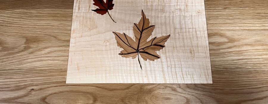 Maple leaf Marquetry project