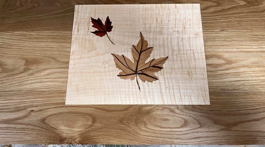 Maple leaf Marquetry project