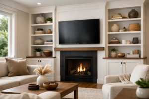 Custom Built In Cabinets for Living Room