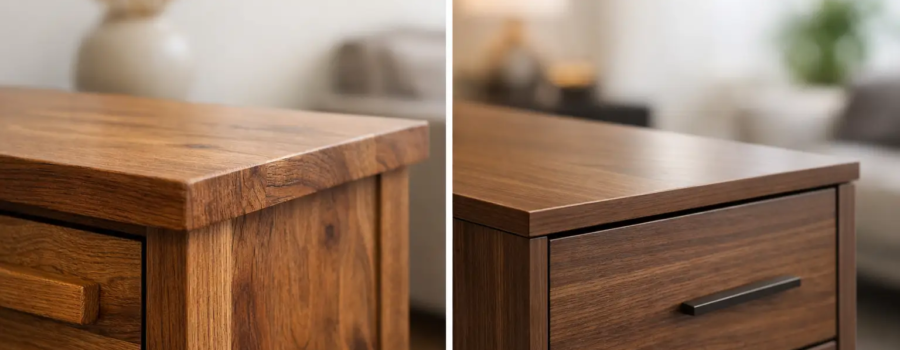 Solid Wood vs Veneer Furniture