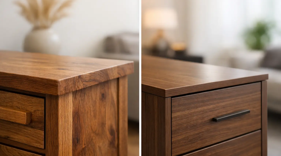 Solid Wood vs Veneer Furniture