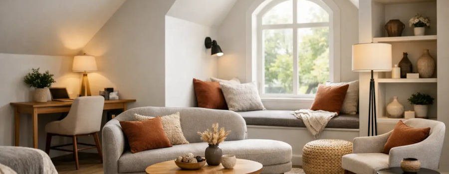 How to Furnish Awkward Rooms With Intention