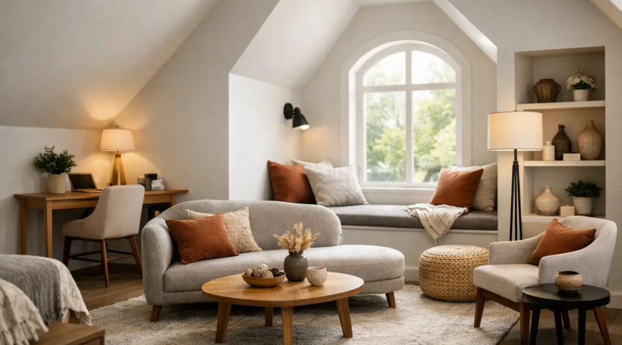 How to Furnish Awkward Rooms With Intention